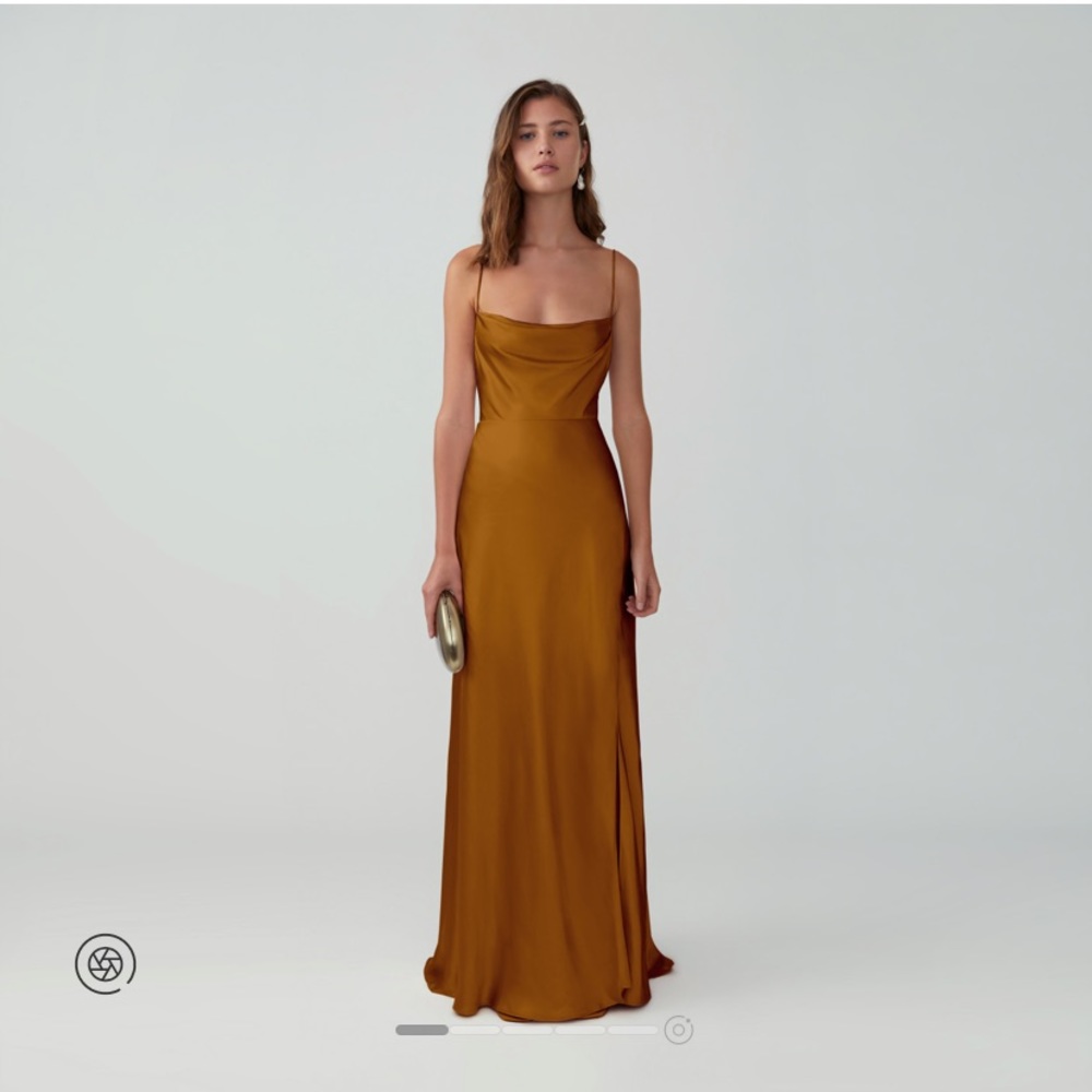 Fame and Partners Strappy Draped Gown
